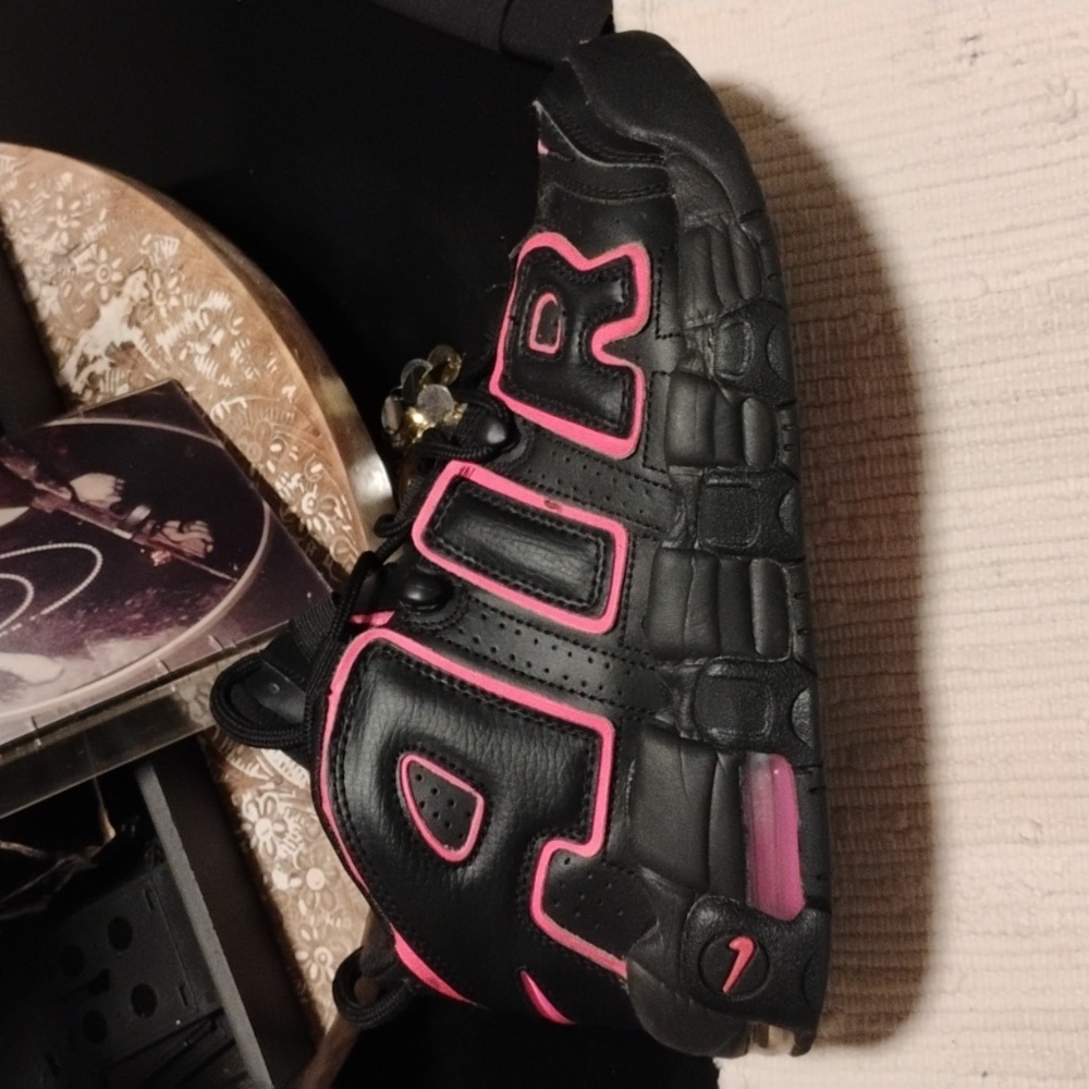 Pink and black Scottie pippen Nike high tops
